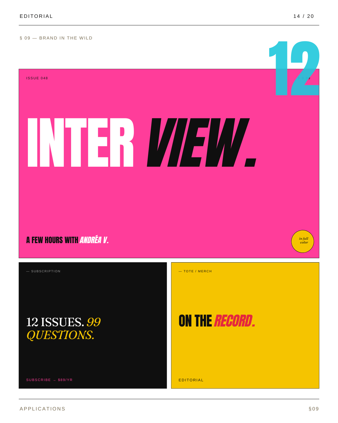 Editorial Instagram template preview