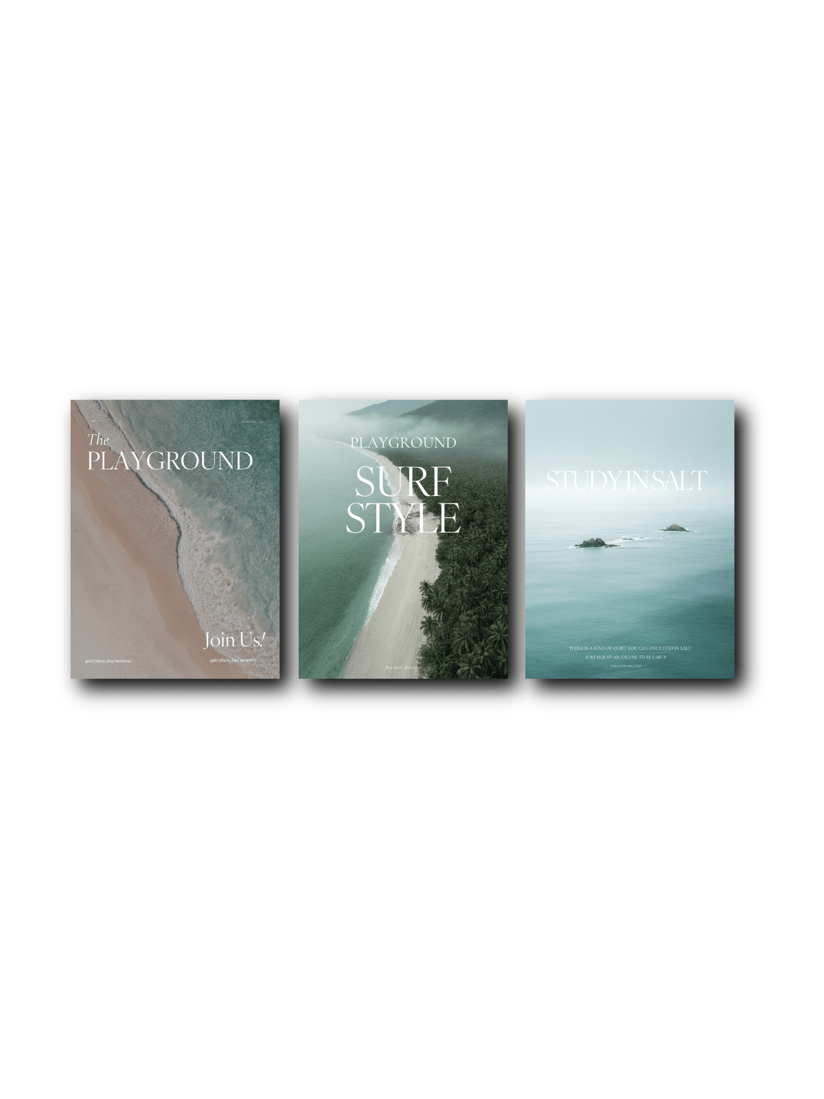 Surf retreat Canva template page