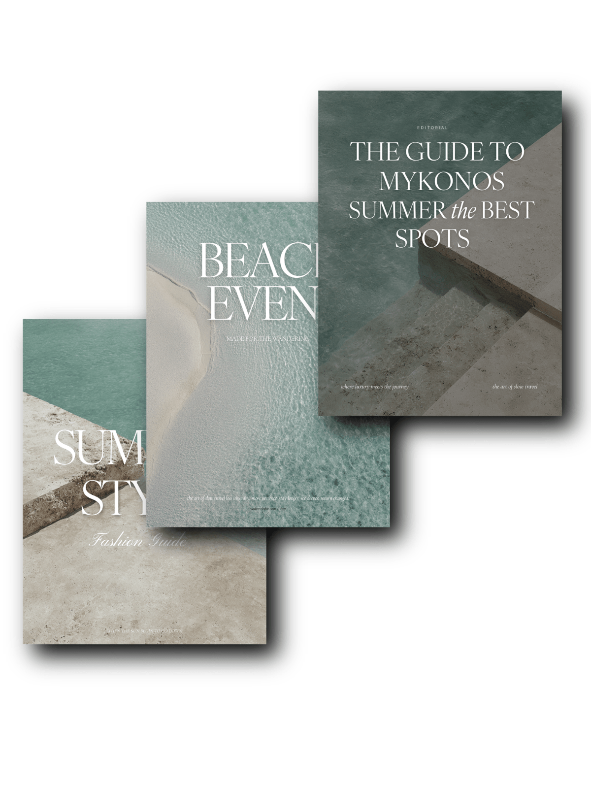 Santorini Canva template page