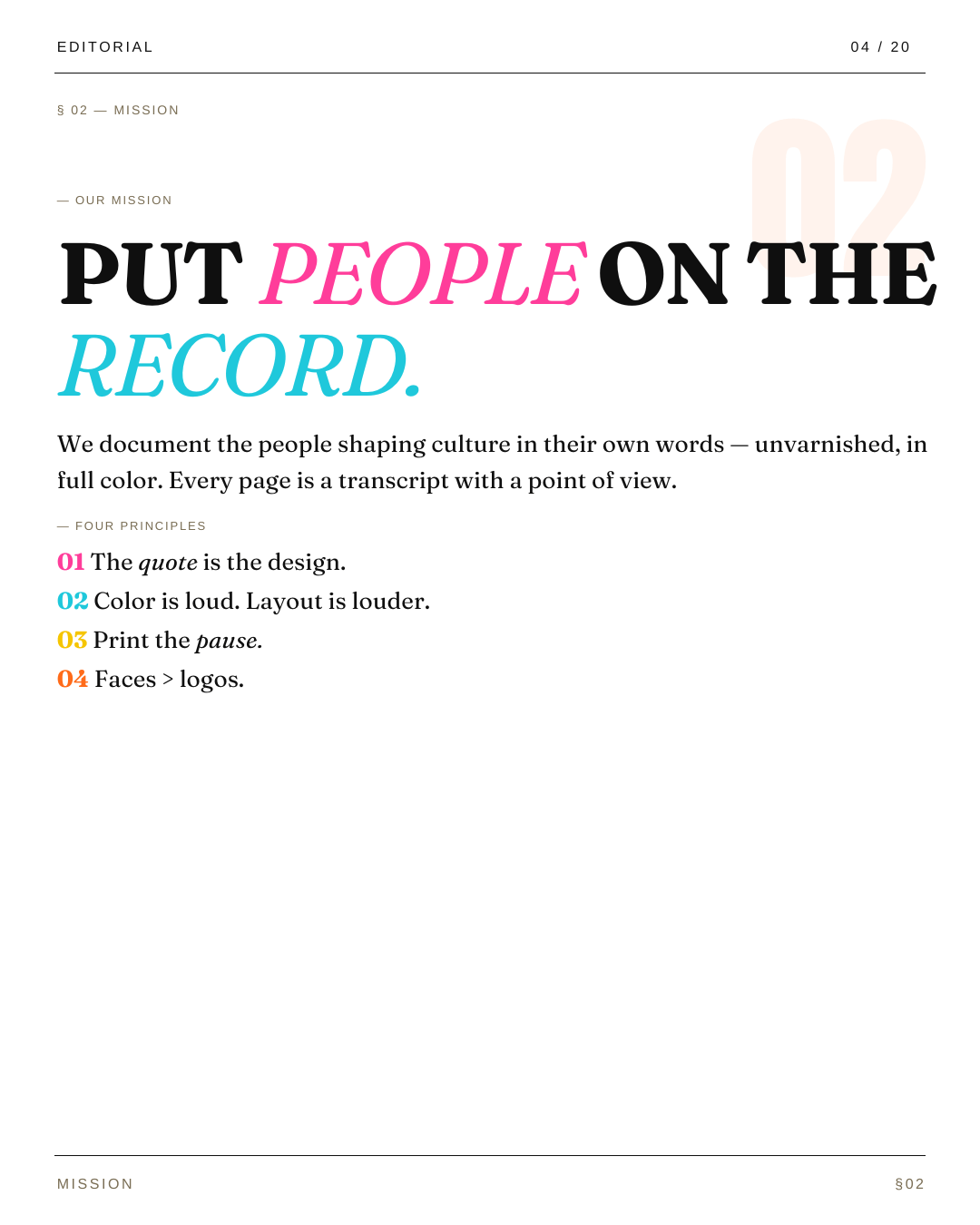 Editorial Instagram template