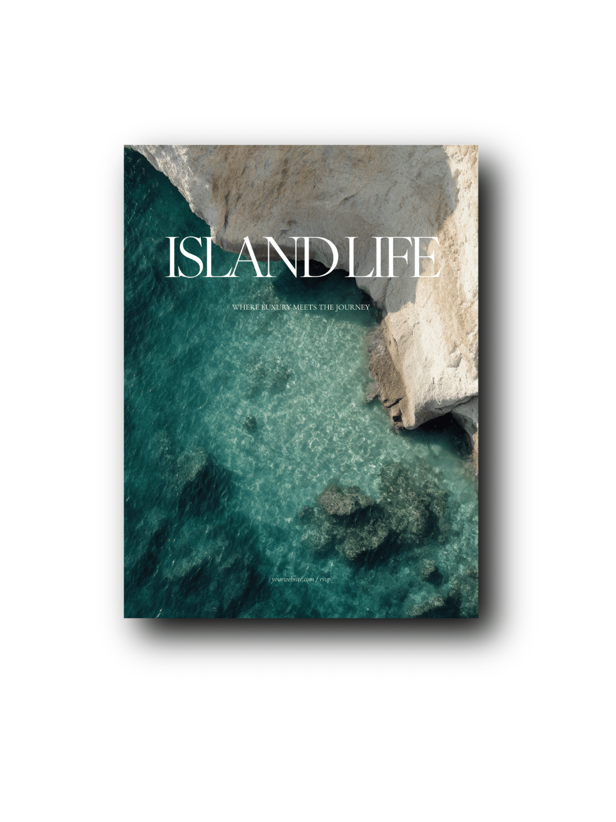 Santorini Canva template page