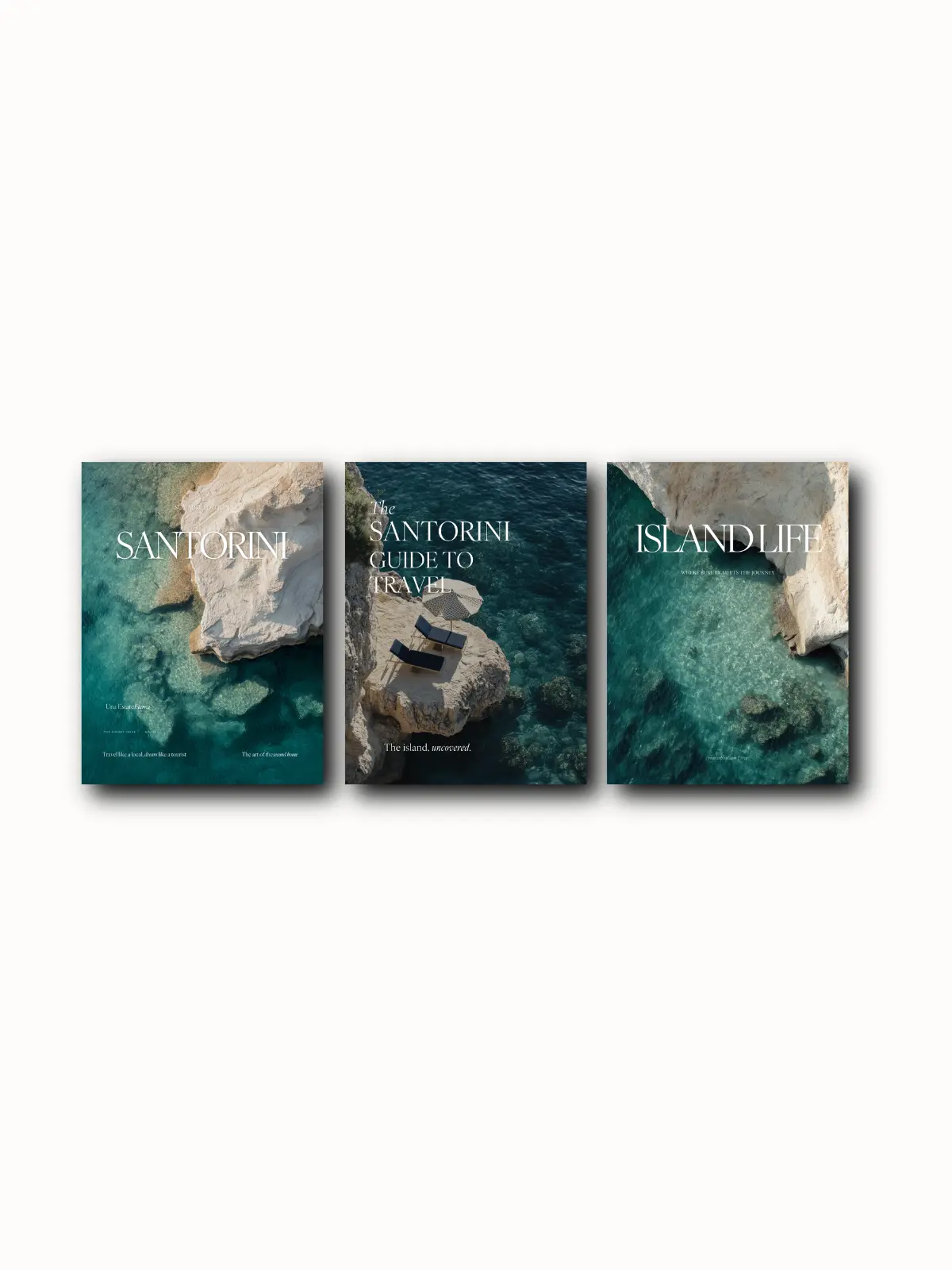 The Santorini luxury Canva template