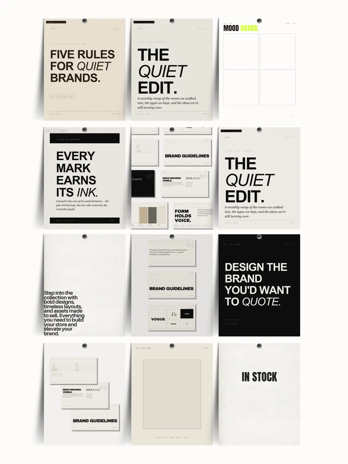 The Brand Identity Edit Canva template bundle