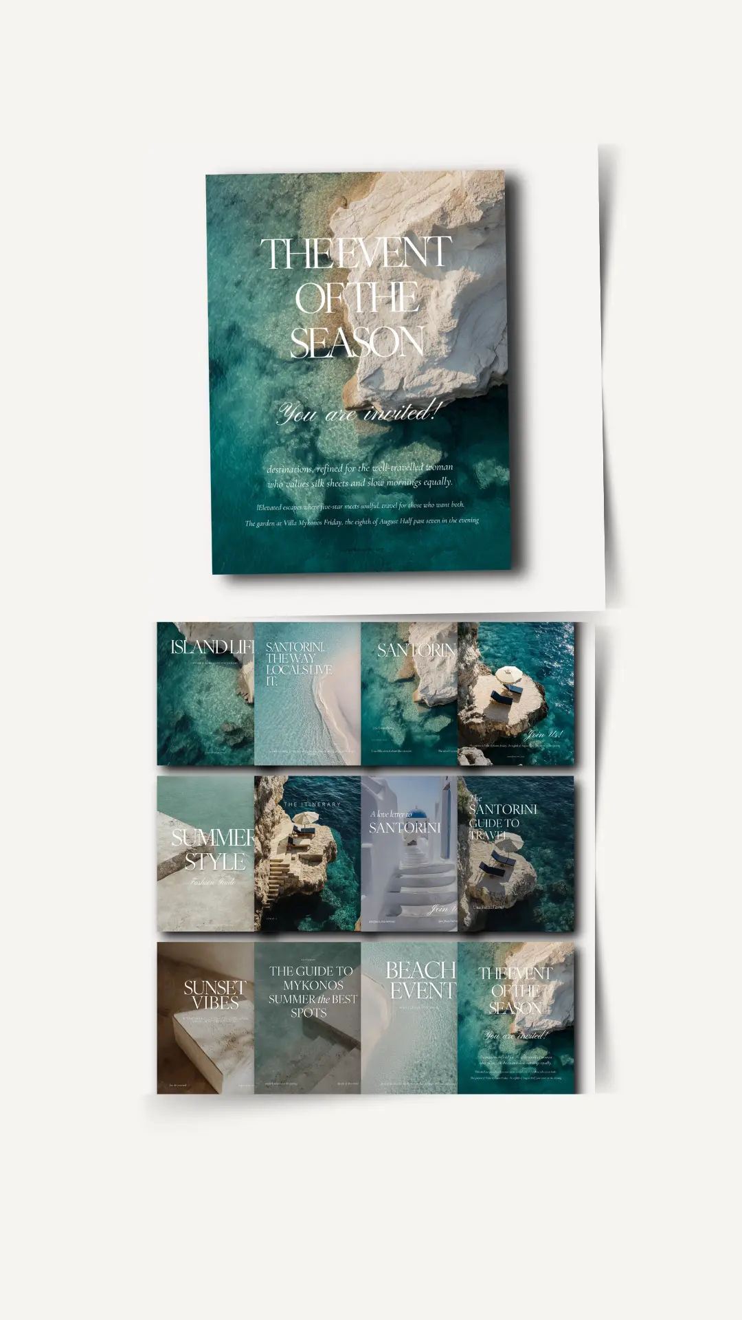 The Santorini Canva Template