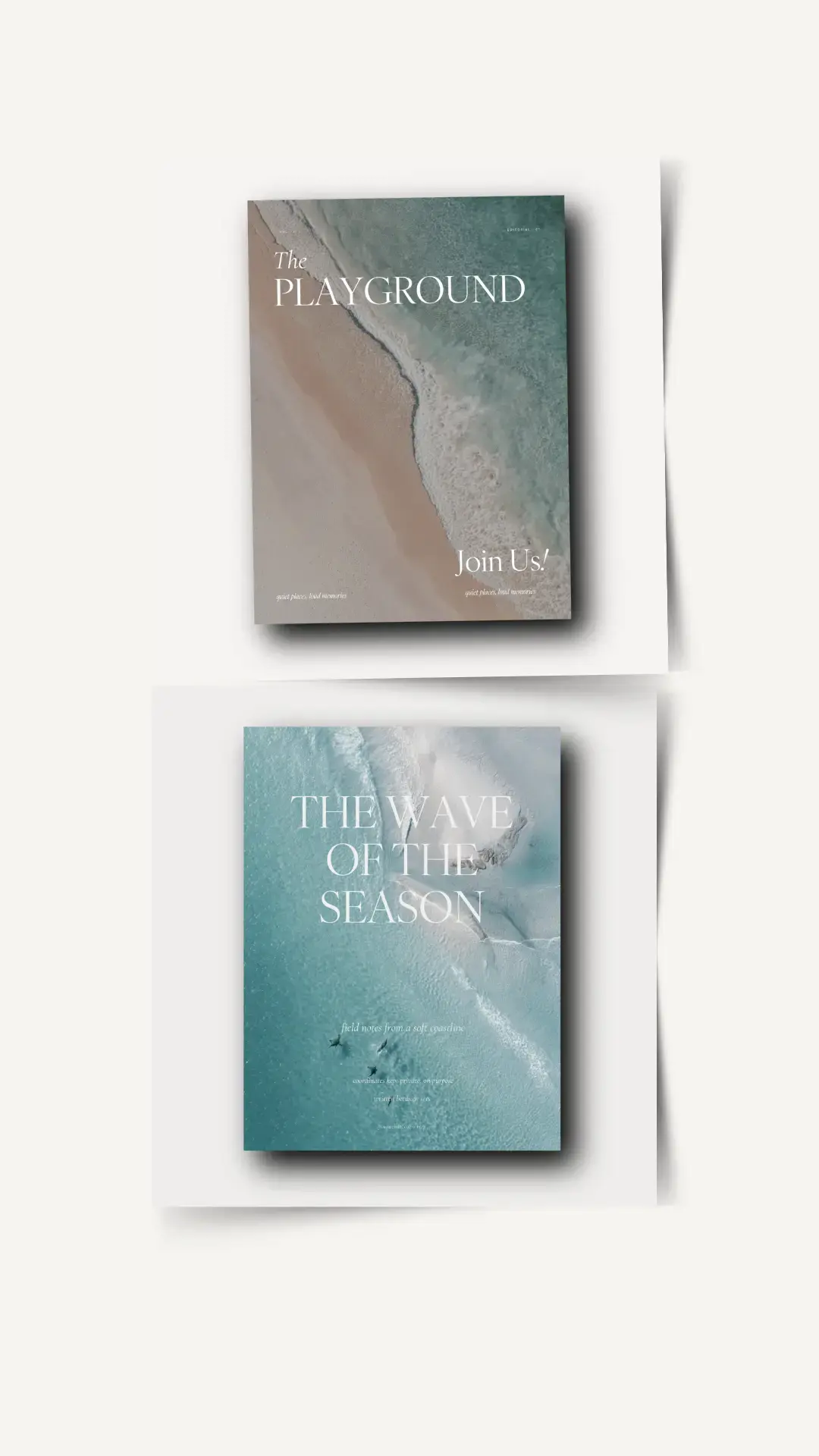 The Coastal Edit Canva template bundle