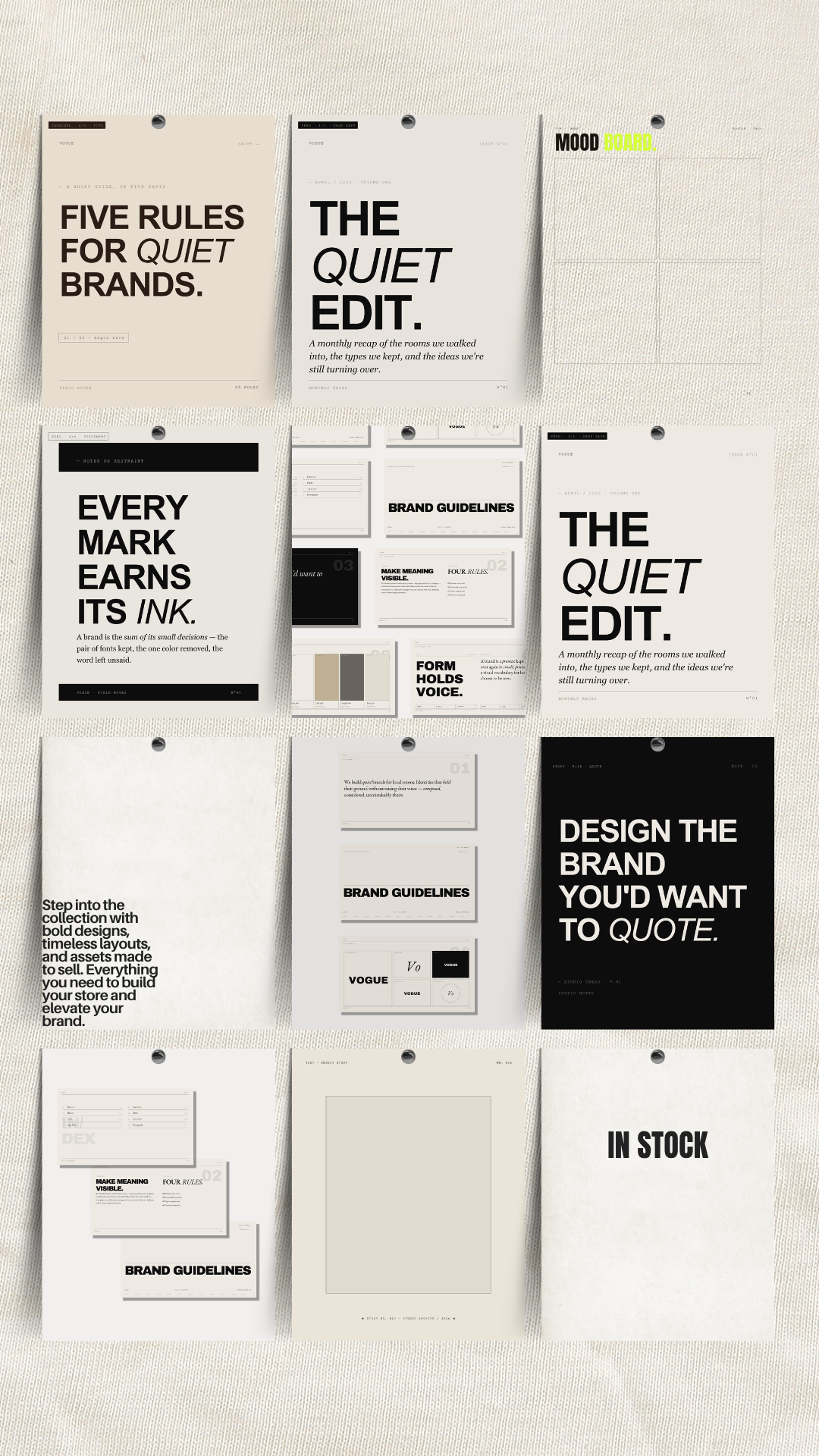 The Brand Identity Edit — The Brand and The Brand Book Canva templates