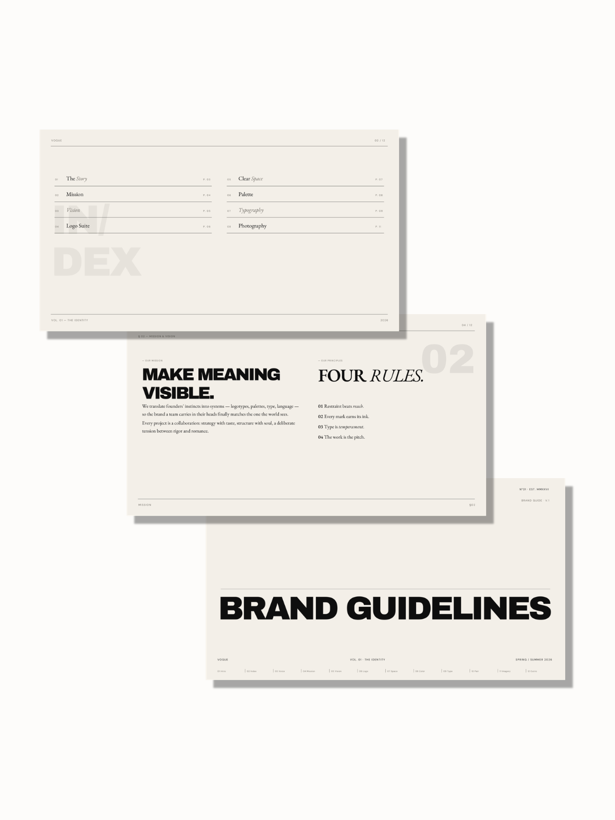 The Brand Book luxury Canva template
