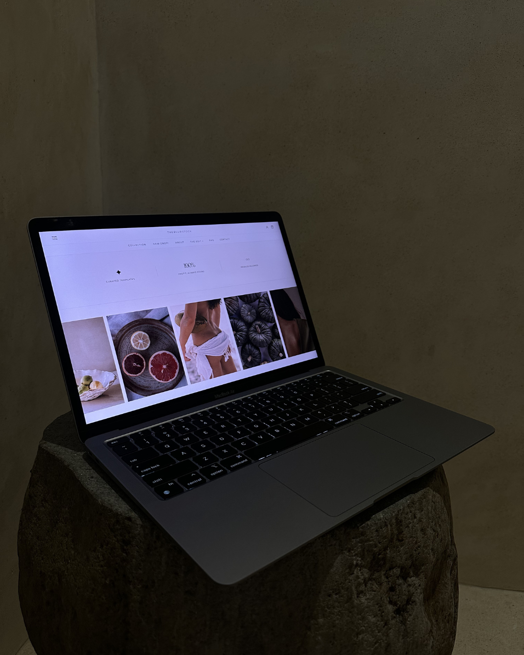 A theblurstock store, built by hand
